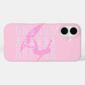 Coques Case-Mate iPhone Los Angeles Travel Art, Californie, Rose, Preppy (Verso (horizontal))