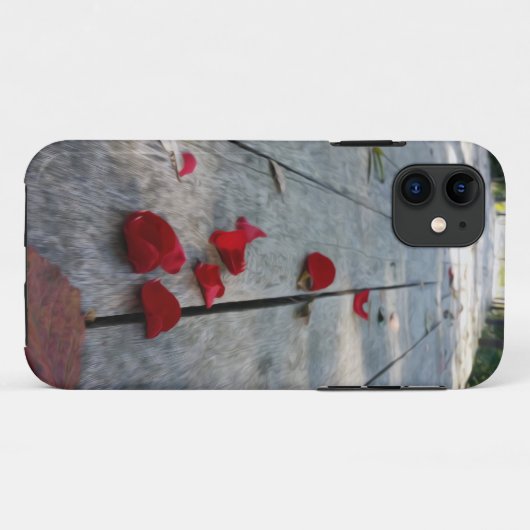Coques Case-Mate iPhone Lost red petals (Dos (Horizontal))
