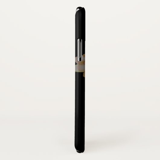 Coques Case-Mate iPhone Lotus en noir (Dos/Droite)