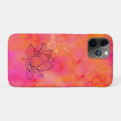 Coques Case-Mate iPhone Lotus Fleur Illustration Encre rose Art Yoga (Dos (Horizontal))