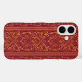 Coques Case-Mate iPhone Lotus Luxe Tapestry Motif - Le Lotus Blanc (Verso (horizontal))