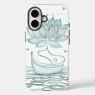 Coques iPhone 16 Lotus & Om Tranquille - Inspiré Zen