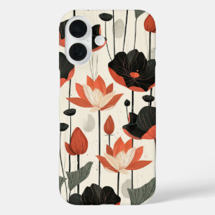 Coques iPhone 16 Lotus stylisé