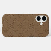 Coques Case-Mate iPhone Louis Vuitton - iPhone 16 coque. couleur beige (Verso (horizontal))