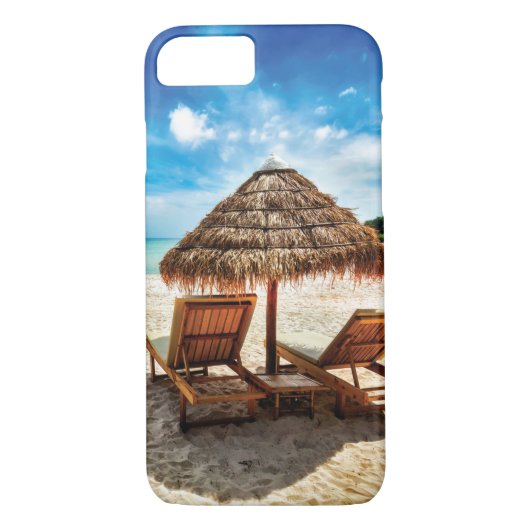 Coques Case-Mate iPhone Lounge on beach throw pillow (Dos)