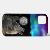 Coques Case-Mate iPhone Loup à l'art de nuit (Verso (horizontal))