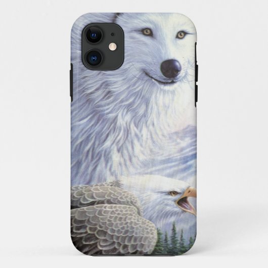 Coques Case-Mate iPhone Loup Aigle Animaux Parc Nature Bureau Art (Dos)