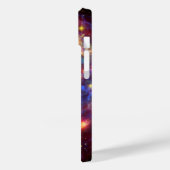 Coques Case-Mate iPhone Loup cosmique, Art Graphique Violet, Arrière - pla (Verso / Gauche)