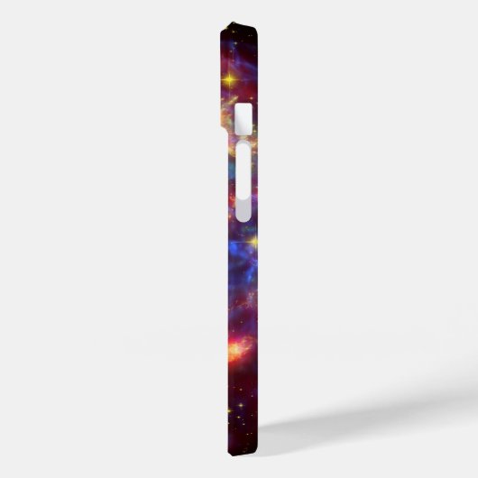 Coques Case-Mate iPhone Loup cosmique, Art Graphique Violet, Arrière - pla (Verso / Gauche)