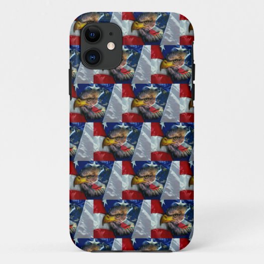 Coques Case-Mate iPhone Loup d'aigle patriotique américain (Dos)