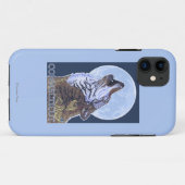Coques Case-Mate iPhone Loup de ConnecticutHowling (Dos (Horizontal))