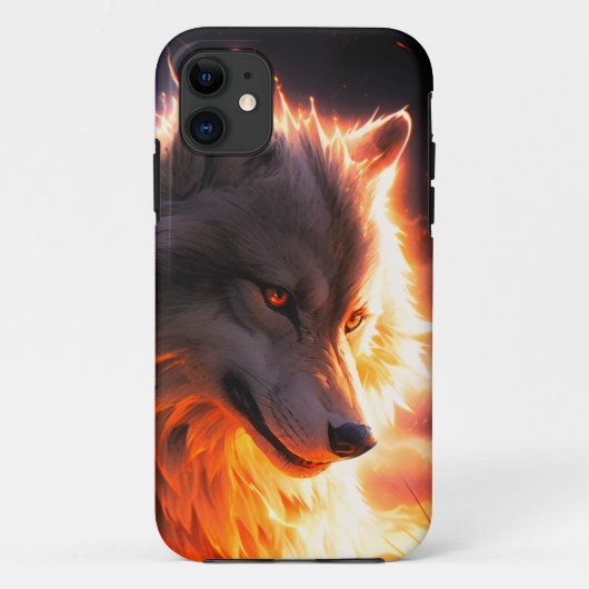 Coques Case-Mate iPhone Loup de style Anime (Dos)