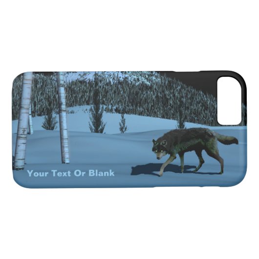 Coques Case-Mate iPhone Loup d'hiver - Tapetum Lucidum (Dos (Horizontal))