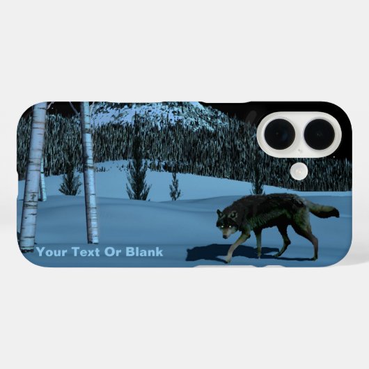 Coques Case-Mate iPhone Loup d'hiver - Tapetum Lucidum (Verso (horizontal))