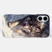 Coques Case-Mate iPhone Loup en hiver (Verso (horizontal))