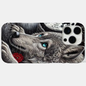 Coques Case-Mate iPhone Loup enchanté et réflexion (Verso (horizontal))