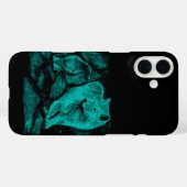 Coques Case-Mate iPhone Loup et corbeau dans la nuit (Verso (horizontal))