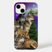 Coques Case-Mate iPhone Loup et lune (Verso)