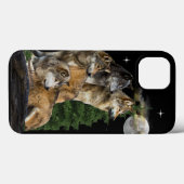 Coques Case-Mate iPhone Loup et Lune (Verso (horizontal))