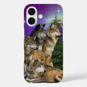 Coques iPhone 16 Loup et Lune