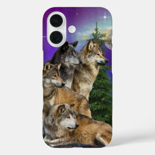 Coques iPhone 16 Loup et Lune