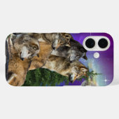 Coques Case-Mate iPhone Loup et Lune (Verso (horizontal))