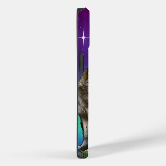 Coques Case-Mate iPhone Loup et Lune (Verso / Droite)