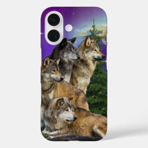 Coques iPhone 16 Loup et lune