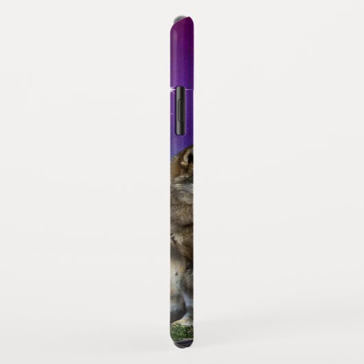 Coques Case-Mate iPhone Loup et lune (Dos/Droite)