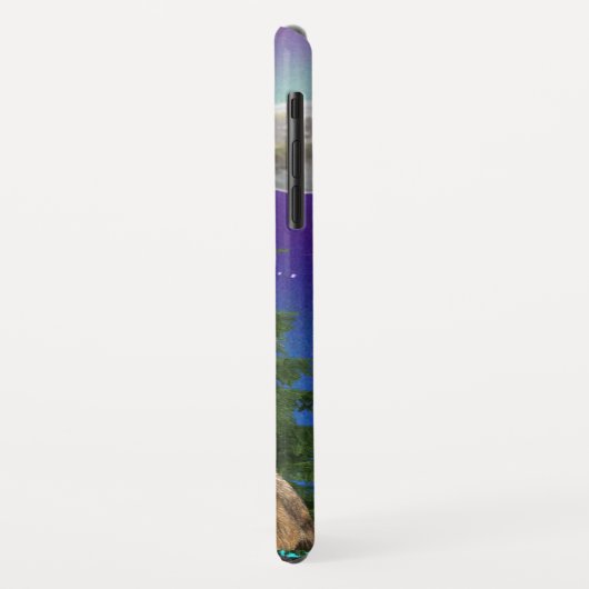 Coques Case-Mate iPhone Loup et lune (Dos/Gauche)