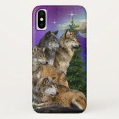 Coques Case-Mate iPhone Loup et Lune (Dos)