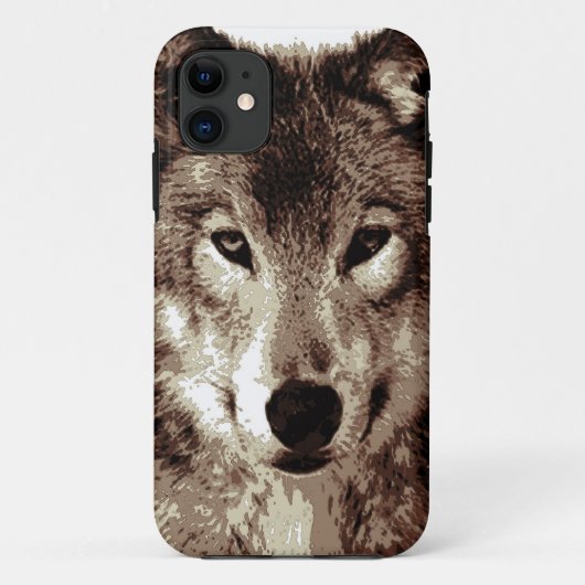 Coques Case-Mate iPhone Loup gris (Dos)