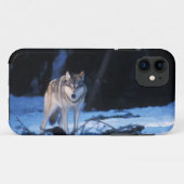 Coques Case-Mate iPhone loup gris, Canis lupus, dans les contreforts (Dos (Horizontal))