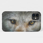 Coques Case-Mate iPhone Loup gris Golden Eyes Cadeau faunique (Dos (Horizontal))