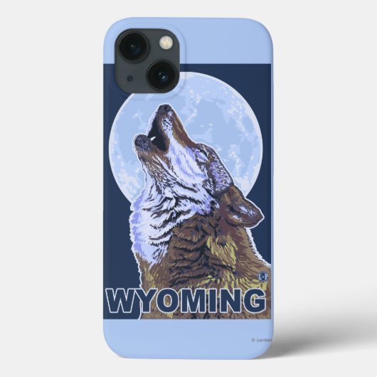 Coques Case-Mate iPhone Loup gris HowlingWyoming (Verso)