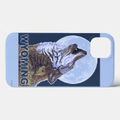 Coques Case-Mate iPhone Loup gris HowlingWyoming (Verso (horizontal))