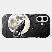 Coques Case-Mate iPhone loup hurlant canin pleine lune (Verso (horizontal))