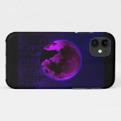 COQUES Case-Mate iPhone LOUP HURLANT LUNE MAGENTA (Dos (Horizontal))