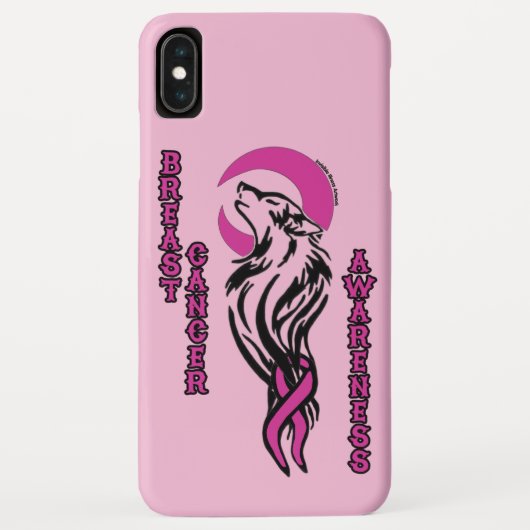 Coques Case-Mate iPhone Loup/Lune...Cancer du sein (Dos)