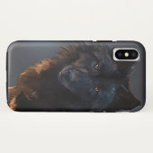 Coques Case-Mate iPhone Loup noir (Dos (Horizontal))