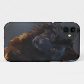 Coques Case-Mate iPhone Loup noir (Dos (Horizontal))