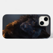 Coques Case-Mate iPhone Loup noir (Verso (horizontal))