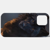 Coques Case-Mate iPhone Loup noir (Verso (horizontal))
