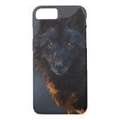 Coques Case-Mate iPhone Loup noir (Dos)