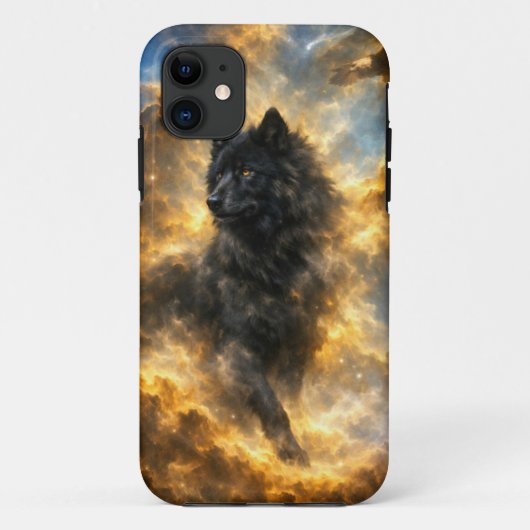 Coques Case-Mate iPhone Loup noir (Dos)