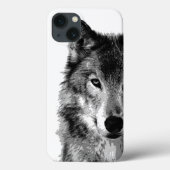 Coques Case-Mate iPhone Loup noir et blanc (Verso)