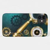 Coques Case-Mate iPhone Loupe en style Steampunk (Dos (Horizontal))