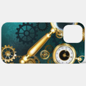 Coques Case-Mate iPhone Loupe en style Steampunk (Retour (horizontal))