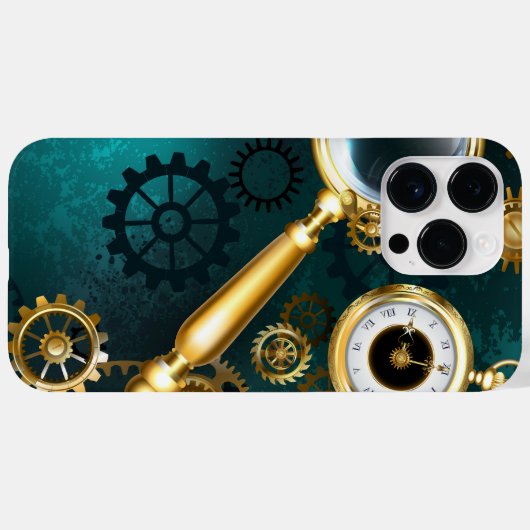 Coques Case-Mate iPhone Loupe en style Steampunk (Verso (horizontal))