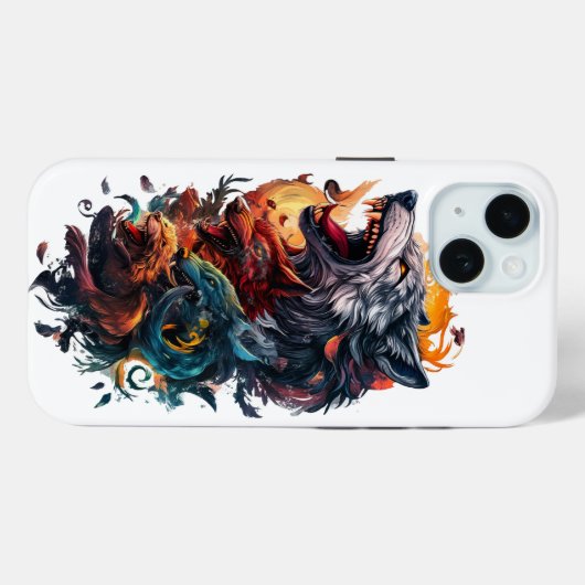 Coques Case-Mate iPhone loups (Verso (horizontal))